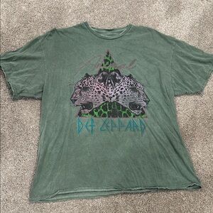 Urban Outfitters Green Graphic Tee
